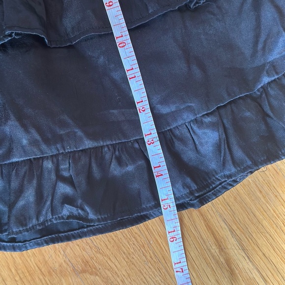 Hayden Girls Shimmery Ruffle Tiered Smocked Waist Skirt Skort Black Size Large - Picture 8 of 9